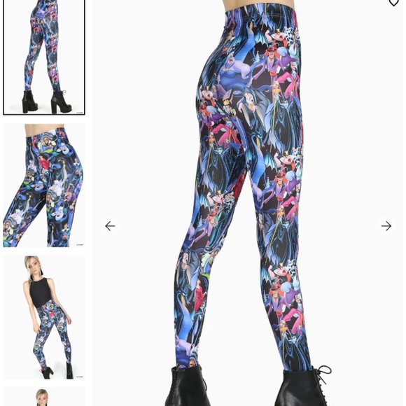 DISNEY VILLAINS HWMF LEGGINGS 2.0 - LIMITED - Blackmilk - Size M - Picture 2 of 3
